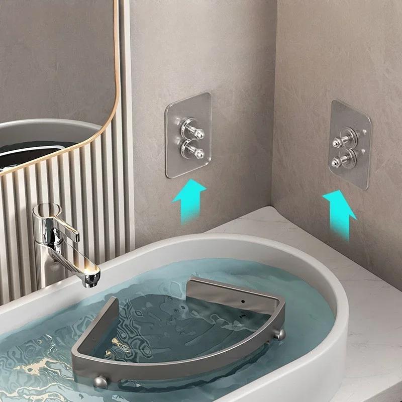 2 Layer Nail Free Bathroom Shelf, Corner Shower Shelf for Shampoo, Great Storage for Bathroom Supplies, Shelves