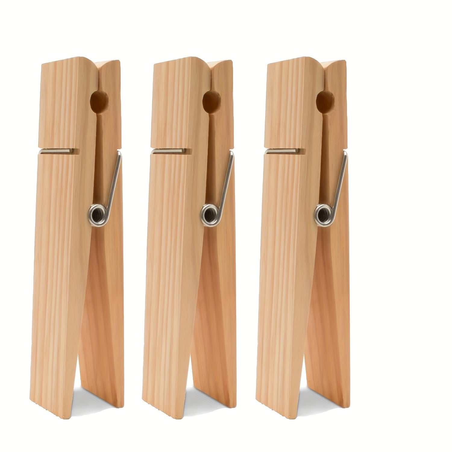 Set Of 3, Rustic Wooden Hooked Towel Rack - Wall Mounted, Large Capacity, Rust Resistant Bathroom Organizer - Hooks