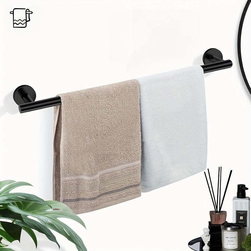 5\u002F10pcs Matte Bathroom Hardware Set SUS304 Bathroom Hanger Set 16 Inch Hand Towel Bar Towel Holder Toilet Paper Holder Angled Hook 2 Robe Towel Hooks Wall Mounted Accessory2025